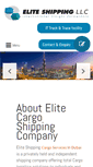 Mobile Screenshot of eliteshippingdubai.com