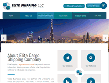 Tablet Screenshot of eliteshippingdubai.com